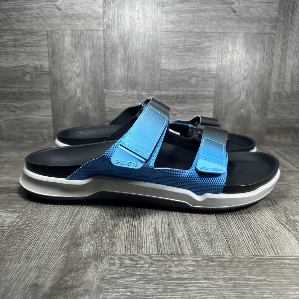 Birkenstock Mogami Terra Sandals Mens 12 Blue Black Sporty Hiking Mules NEW